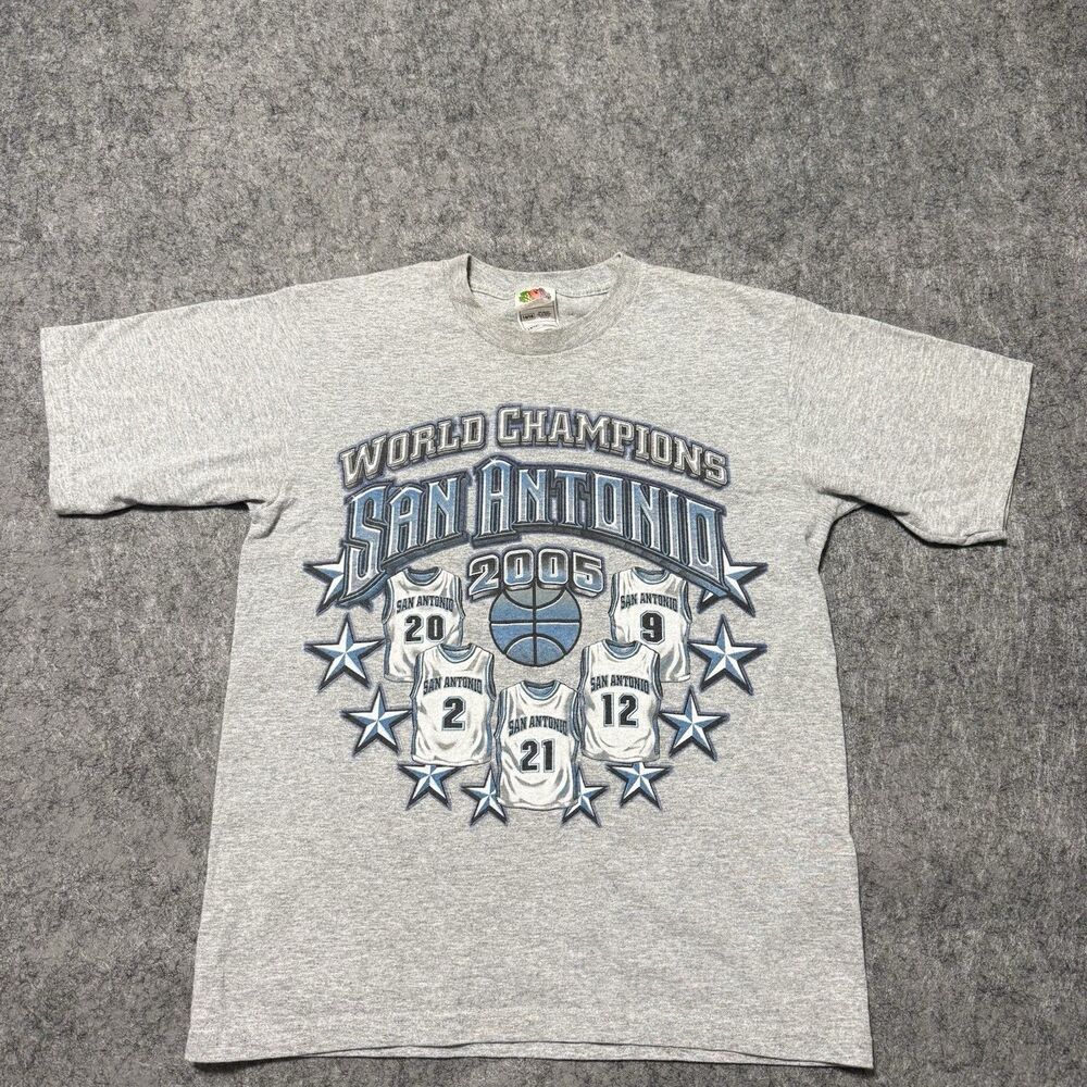 Vintage 2005 San Antonio Spurs Championship Shirt Youth 14/16 Duncan Parker Y2K